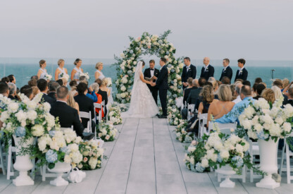 Beach wedding venue.