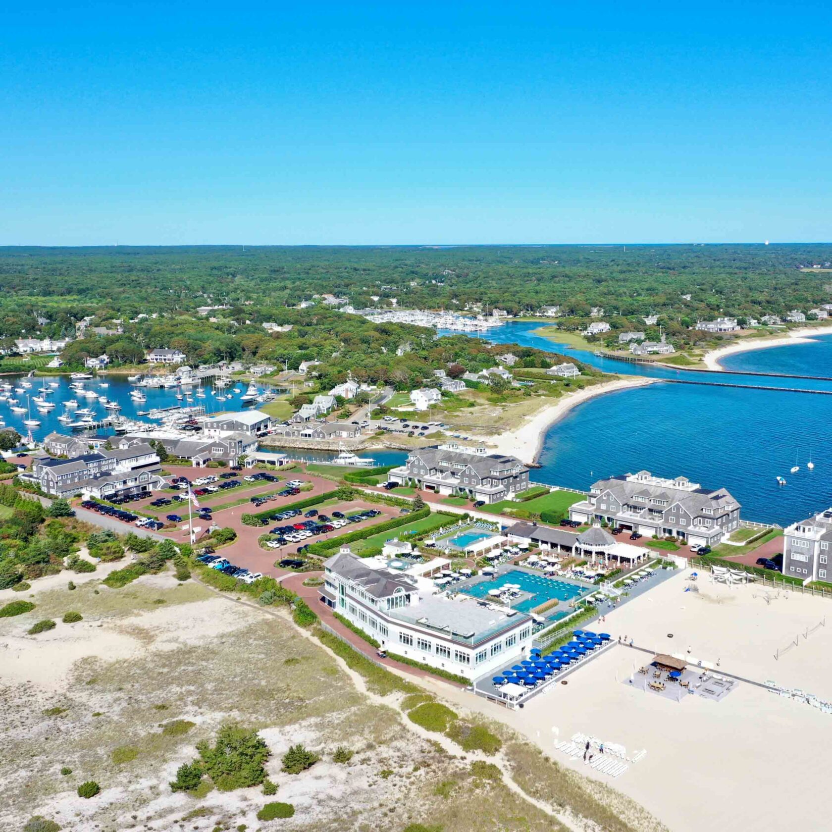 An aerial view of Wychmere.