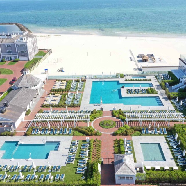 Wychmere Beach Club aerial shot.
