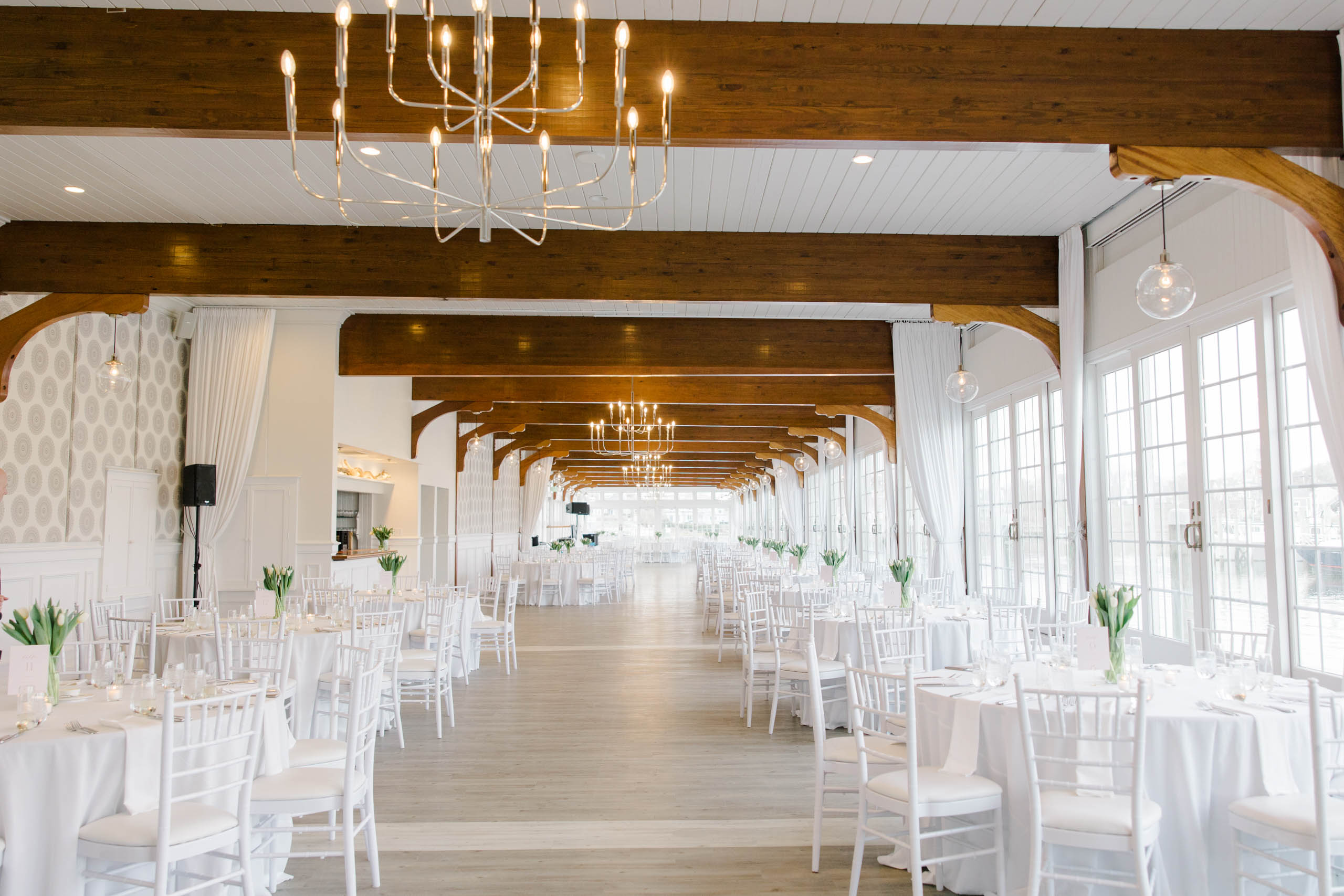 Interior of a wedding venue.
