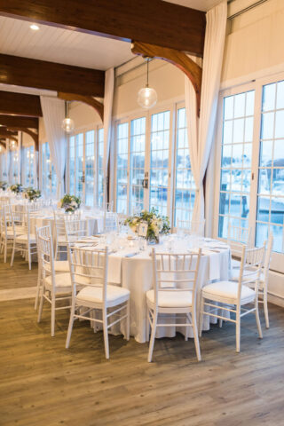 Interior wedding tables.