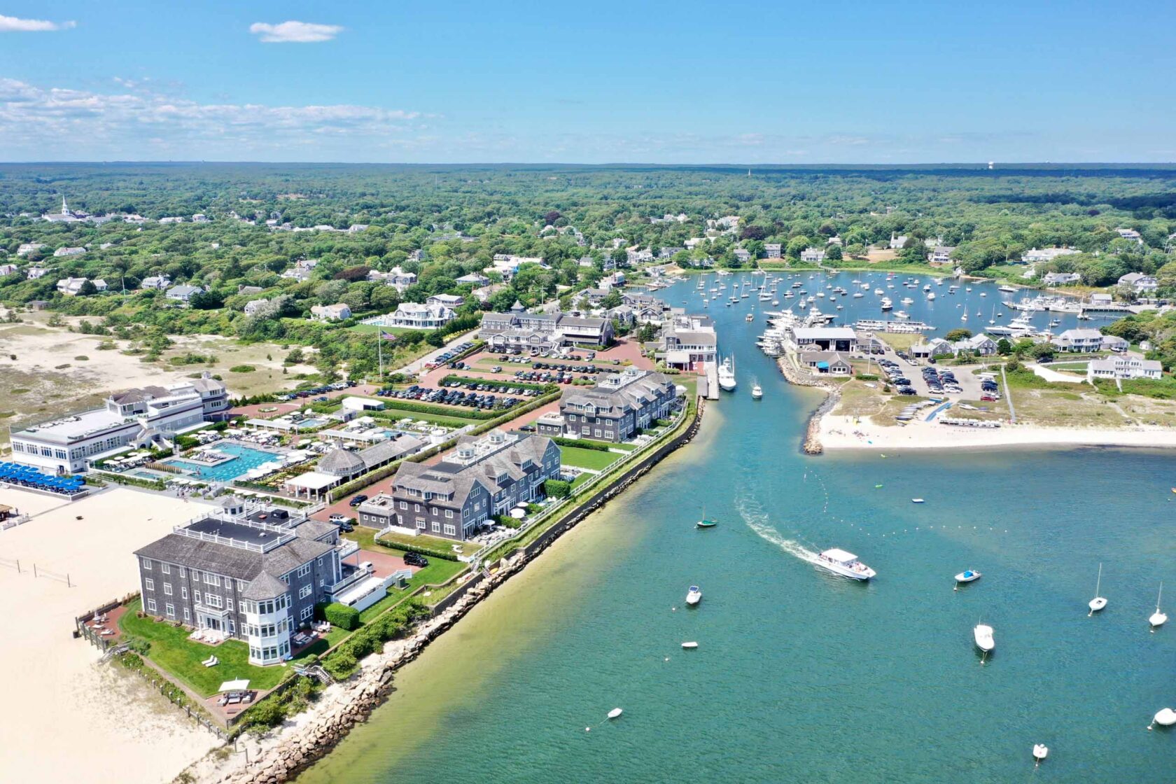 An aerial view of Wychmere.
